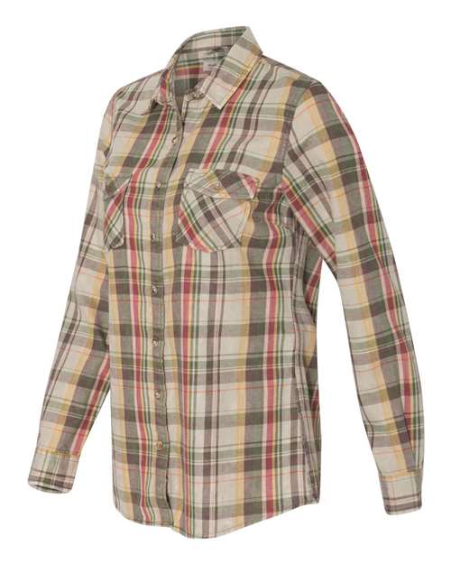 Weatherproof - Women's Vintage Burnout Flannel Shirt - W178573