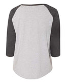 LAT - Curvy Collection Women's Baseball Three-Quarter Sleeve Tee - 3830