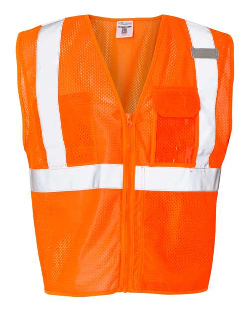 Kishigo - Clear ID Vest with Zipper Closure - 1532-1533