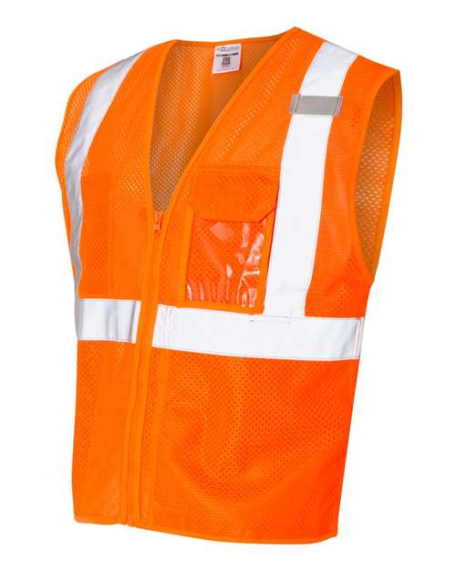 Kishigo - Clear ID Vest with Zipper Closure - 1532-1533