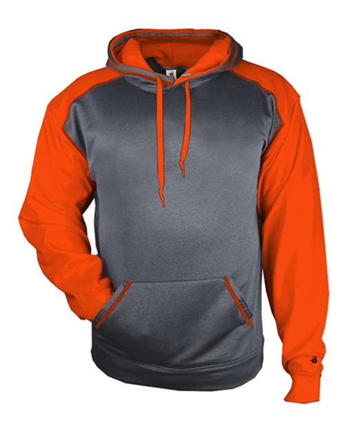 Badger - Pro Heather Colorblocked Hooded Sweatshirt - 1468