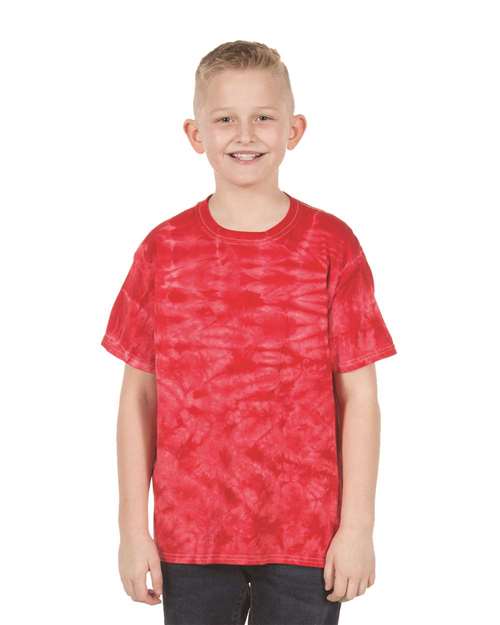 Dyenomite - Youth Crystal Tie Dye T-Shirt - 20BCR