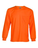 Kishigo - Microfiber Polyester Long Sleeve T-Shirt - 9122-9123