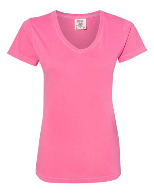 Comfort Colors - Garment-Dyed Women’s Midweight V-Neck T-Shirt - 3199