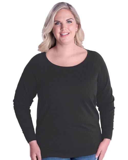 LAT - Women's Curvy Slouchy Pullover - 3862