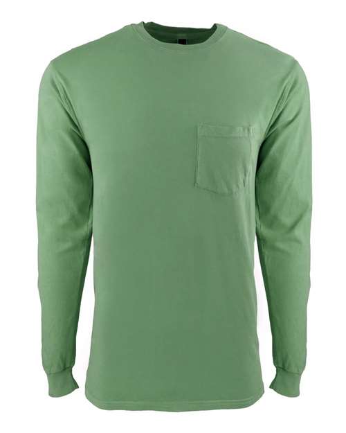 Next Level - Inspired Dye Long Sleeve Pocket Crew - 7451