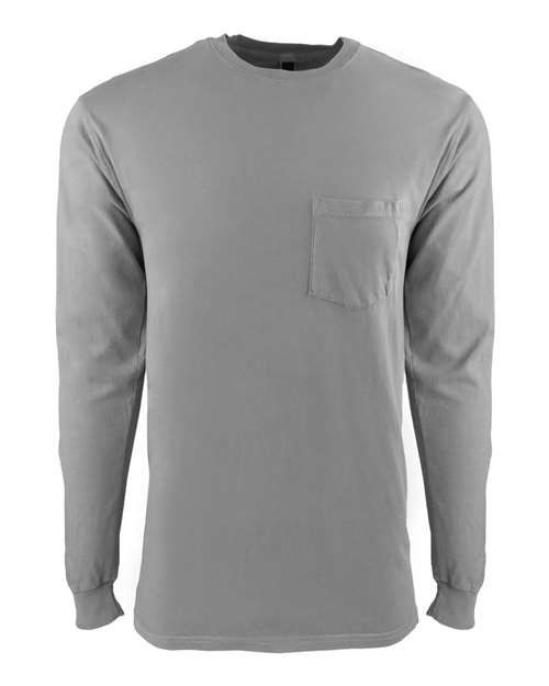 Next Level - Inspired Dye Long Sleeve Pocket Crew - 7451