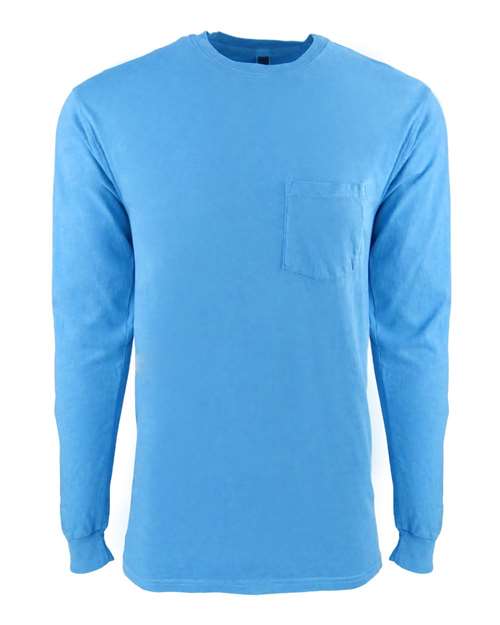 Next Level - Inspired Dye Long Sleeve Pocket Crew - 7451