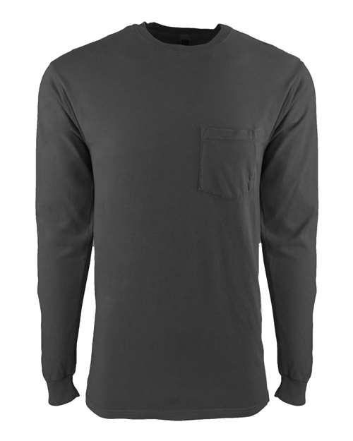 Next Level - Inspired Dye Long Sleeve Pocket Crew - 7451