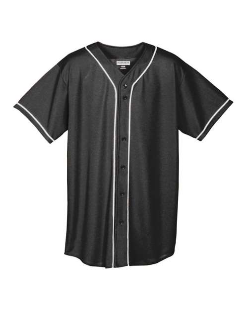 Augusta Sportswear - Wicking Mesh Button Front Jersey with Braid Trim - 593