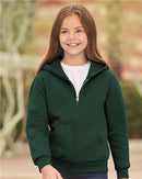 JERZEES - NuBlend® Youth Full-Zip Hooded Sweatshirt - 993BR