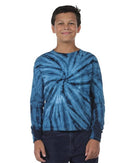 Dyenomite - Youth Cyclone Tie Dye Long Sleeve T-Shirt - 24BCY