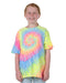 Dyenomite - Youth Multi-Color Spiral Tie-Dyed T-Shirt - 20BMS