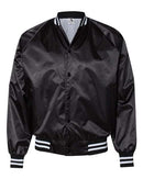 Augusta Sportswear - Satin Baseball Jacket Striped Trim - 3610