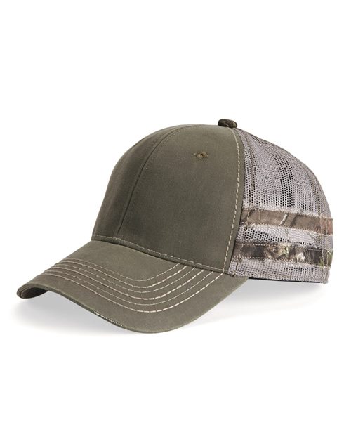 Outdoor Cap - Frayed Camo Stripes Mesh-Back Cap - HPC400M