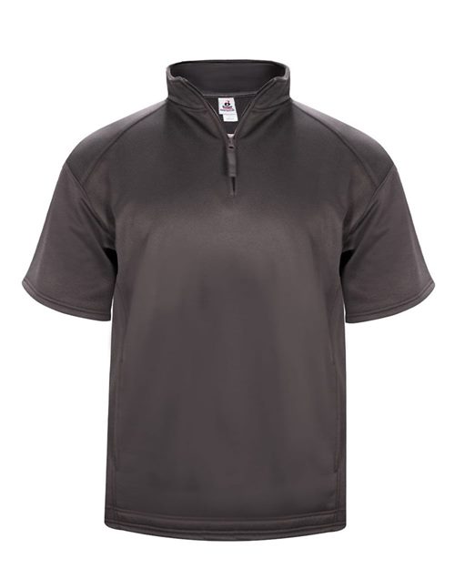 Badger - Poly Fleece Short Sleeve Quarter-Zip Pullover - 1482