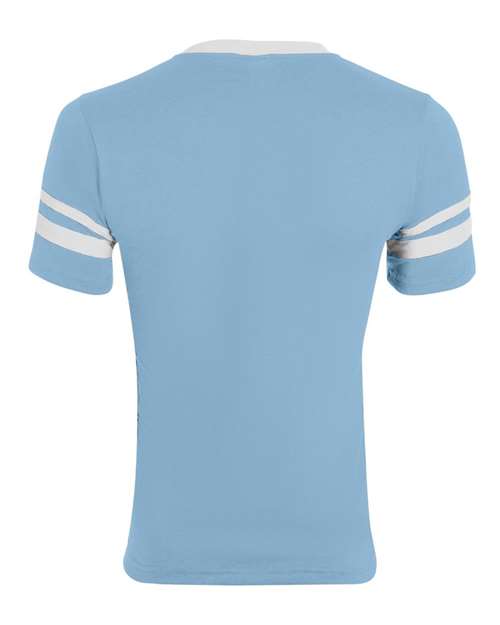 Augusta Sportswear - V-Neck Jersey with Striped Sleeves - 360