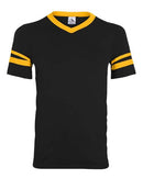 Augusta Sportswear - Youth V-Neck Jersey with Striped Sleeves - 361