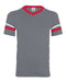 Augusta Sportswear - Youth V-Neck Jersey with Striped Sleeves - 361