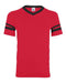 Augusta Sportswear - Youth V-Neck Jersey with Striped Sleeves - 361