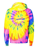 Dyenomite - Multi-Color Spiral Pullover Hooded Sweatshirt - 854MS