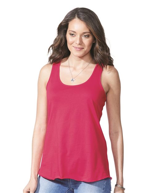 LAT - Women's Relaxed Premium Jersey Racerback Tank - 3521