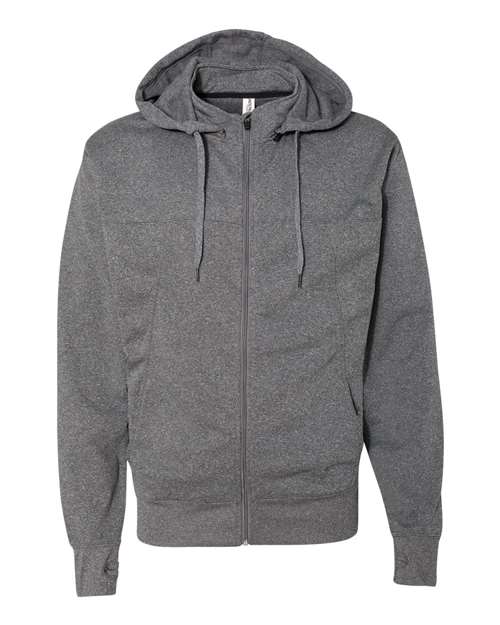 Independent Trading Co. - Poly-Tech Full-Zip Hooded Sweatshirt - EXP80PTZ