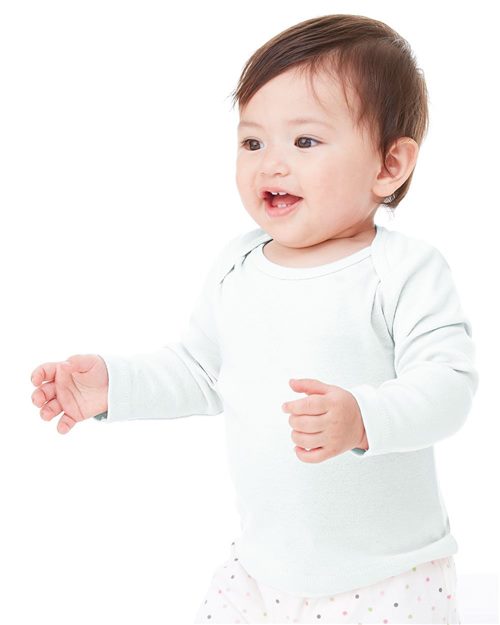 BELLA + CANVAS - Infant Baby Rib Long Sleeve Infant Lap Shoulder Tee - 105