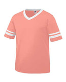 Augusta Sportswear - V-Neck Jersey with Striped Sleeves - 360