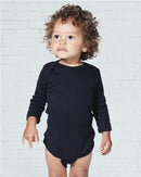 Rabbit Skins - Infant Long Sleeve Baby Rib Bodysuit - 4411