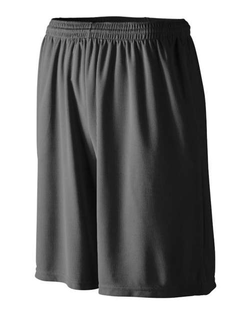 Augusta Sportswear - Longer Length Wicking Shorts with Pockets - 803