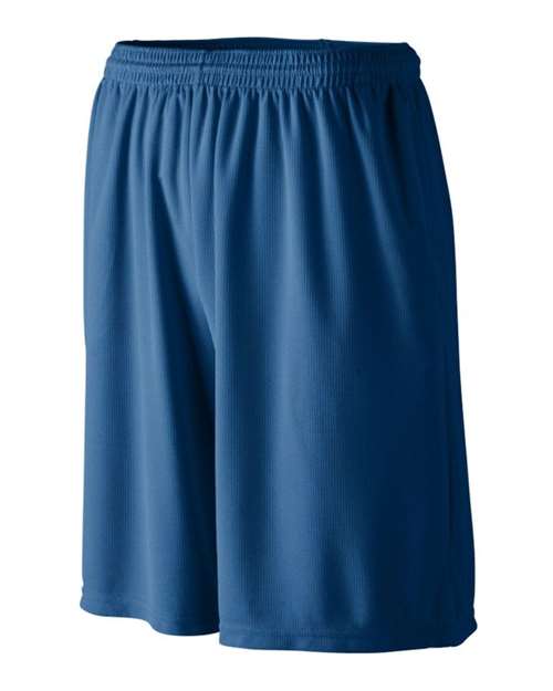 Augusta Sportswear - Longer Length Wicking Shorts with Pockets - 803