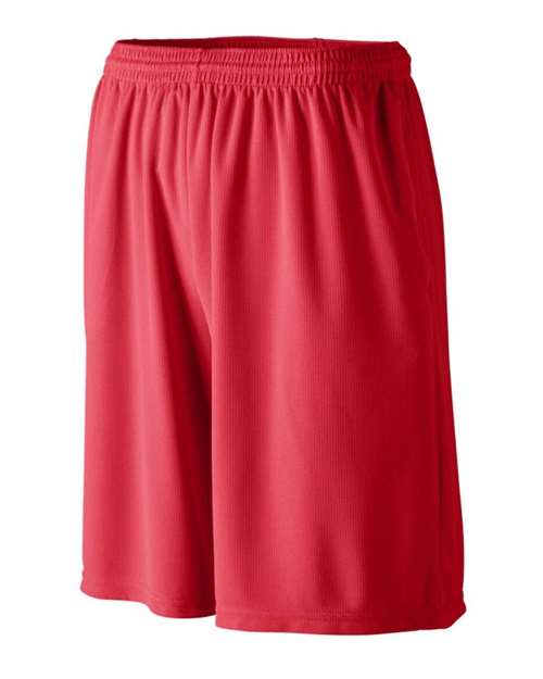 Augusta Sportswear - Longer Length Wicking Shorts with Pockets - 803