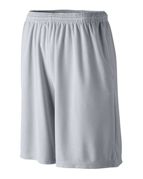 Augusta Sportswear - Longer Length Wicking Shorts with Pockets - 803