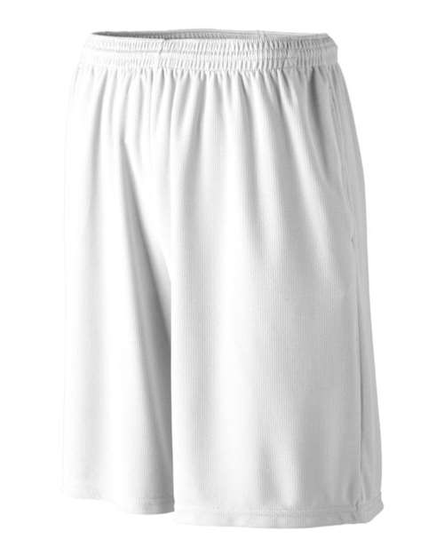 Augusta Sportswear - Longer Length Wicking Shorts with Pockets - 803