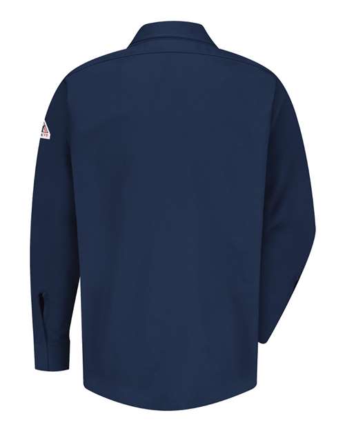 Bulwark - Concealed-Gripper Pocketless Work Shirt Long Sizes - SLS2L