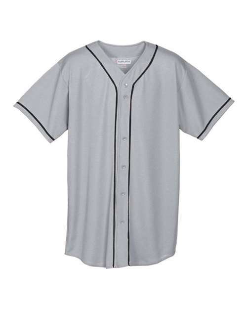 Augusta Sportswear - Wicking Mesh Button Front Jersey with Braid Trim - 593