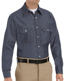 Red Kap - Deluxe Denim Long Sleeve Shirt Long Sizes - SD78L