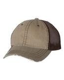 Mega Cap - Herringbone Trucker Cap - 6990