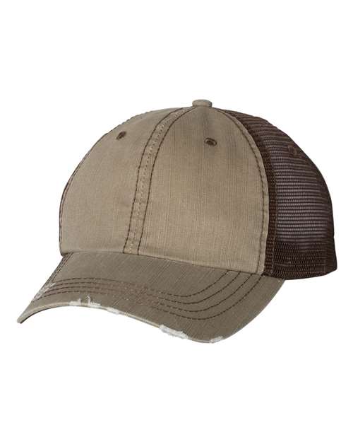 Mega Cap - Herringbone Trucker Cap - 6990