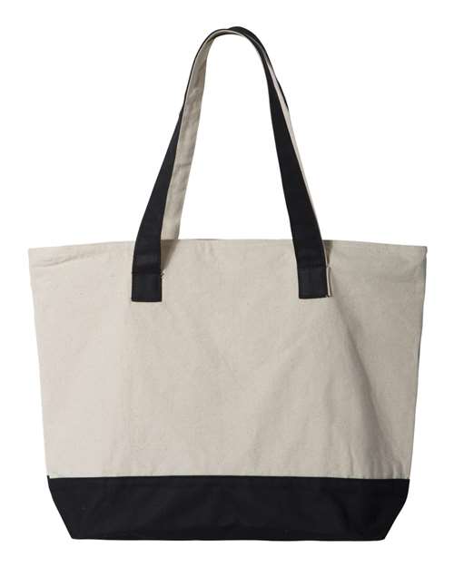 Q-Tees - 19L Zippered Tote - Q1300