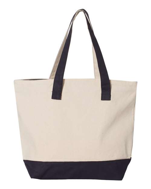 Q-Tees - 19L Zippered Tote - Q1300