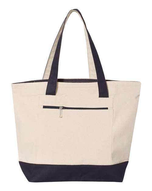 Q-Tees - 19L Zippered Tote - Q1300