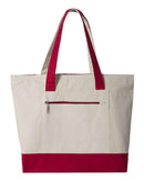 Q-Tees - 19L Zippered Tote - Q1300