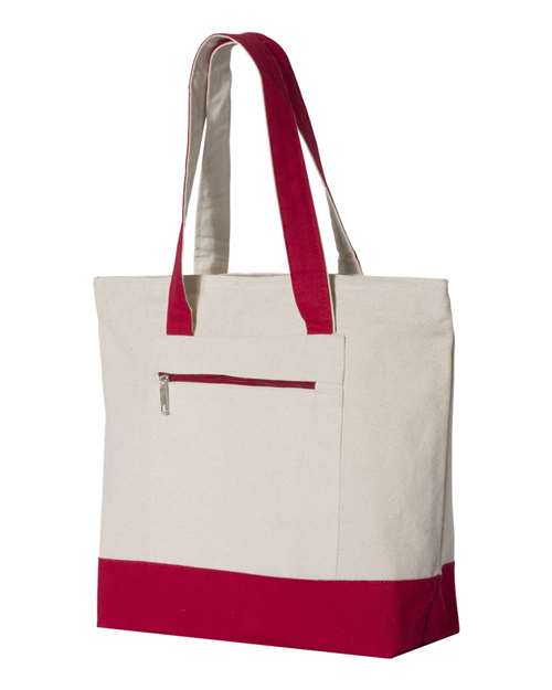 Q-Tees - 19L Zippered Tote - Q1300