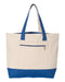 Q-Tees - 19L Zippered Tote - Q1300