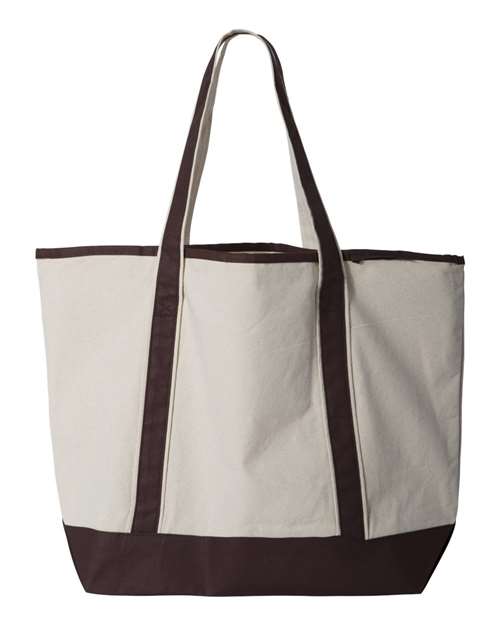 Q-Tees - 34.6L Large Canvas Deluxe Tote - Q1500