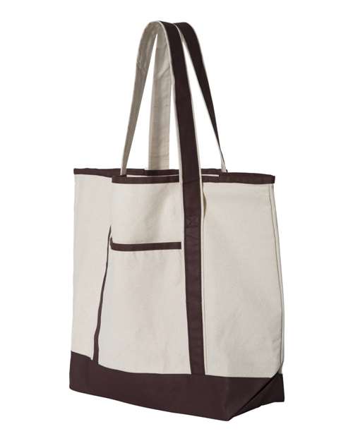 Q-Tees - 34.6L Large Canvas Deluxe Tote - Q1500