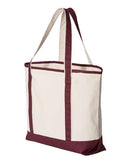 Q-Tees - 34.6L Large Canvas Deluxe Tote - Q1500