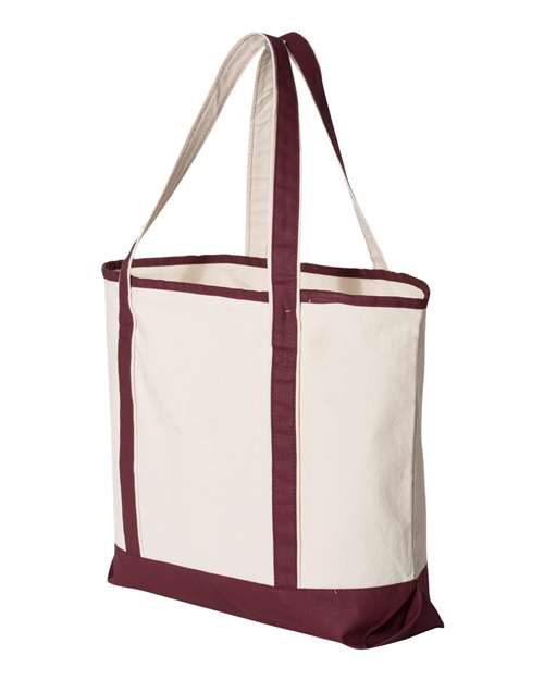 Q-Tees - 34.6L Large Canvas Deluxe Tote - Q1500